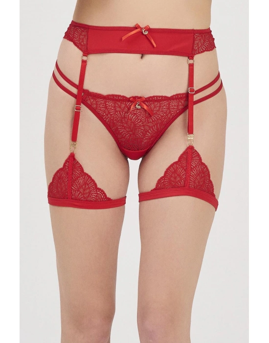 Moonlıght 3212 Kırmızı Jartiyer Takım