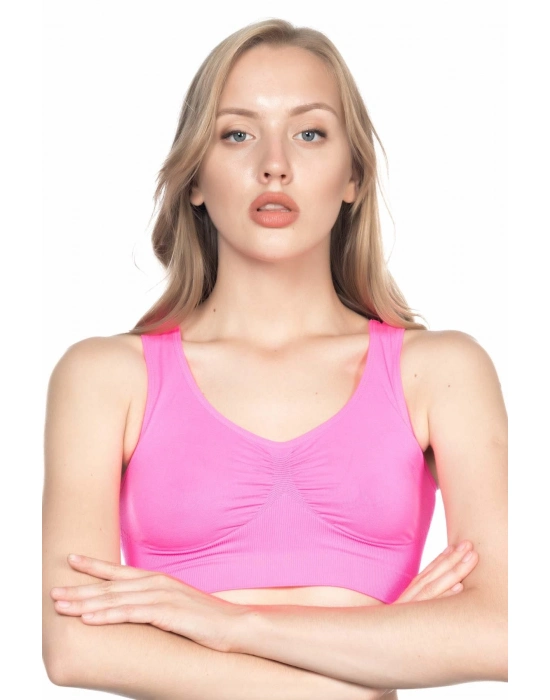 Neon Fuşya Mı Emay 4001 Soft Sporcu Büstiyer