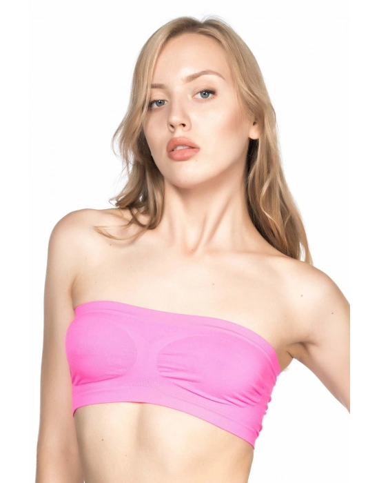 Neon Fuşya Mı Emay 4002 Soft Straplez Büstiyer