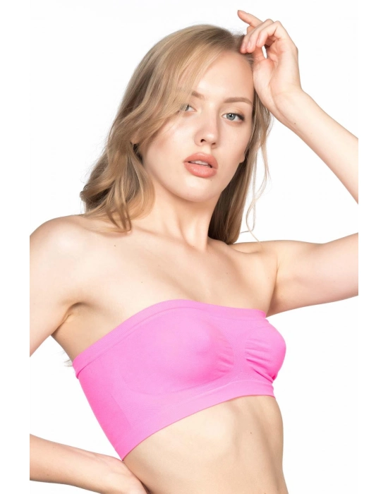 Neon Fuşya Mı Emay 4002 Soft Straplez Büstiyer