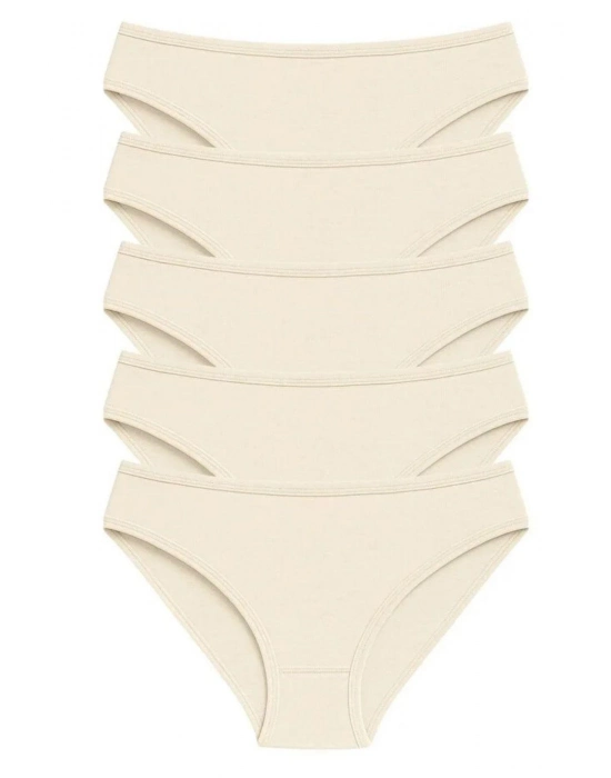 Pamuklu Basic Kadın Bikini Külot 5li Paket