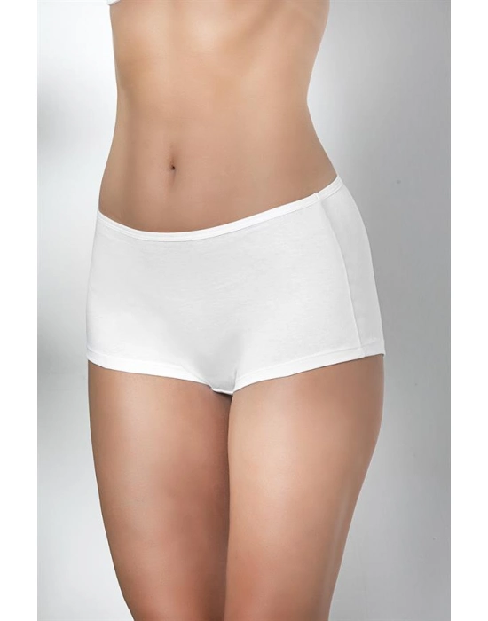 Pamuklu Boxer Külot Beyaz (brf2963)