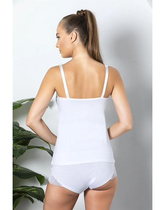 Pamuklu Emzirme Atleti Beyaz (brf11786)