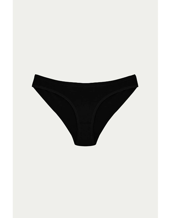 Pamuklu Siyah Beyaz Ten Rengi 3lü Külot