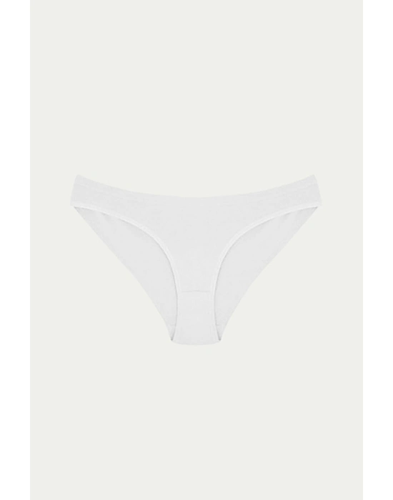 Pamuklu Siyah Beyaz Ten Rengi 3lü Külot