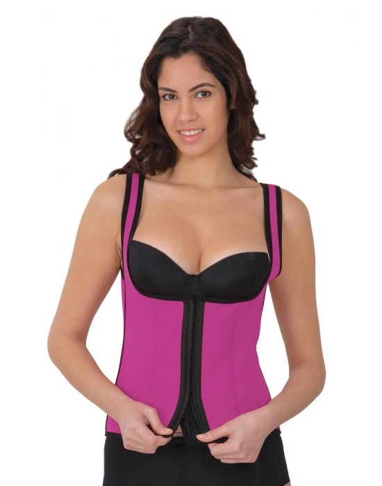 Pembe Mı 9173 Agraflı Göğsü Açık Atlet Korse