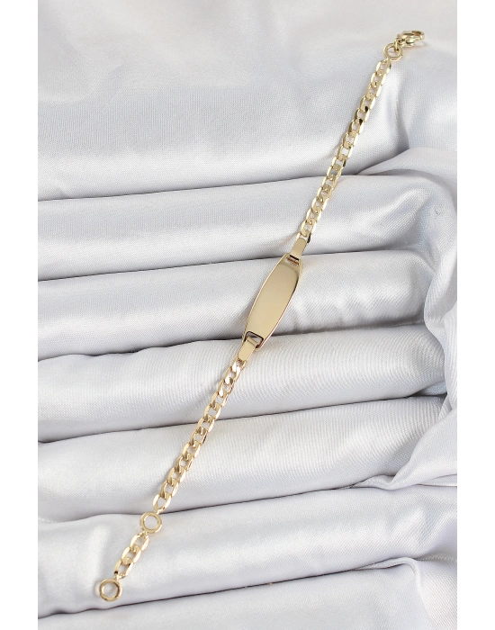 Pirinç Oval Model Gold Renk Xuping Bebek Künyesi - Bamido