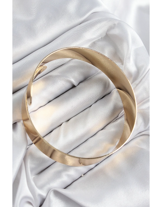 Pirinç Sarmal Model Gold Renk Pazu Bileklik - Bamido