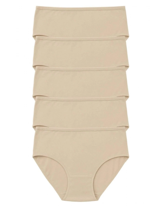 Pk40003 Büyük Beden Yüksek Bel Külot 5 Li Paket