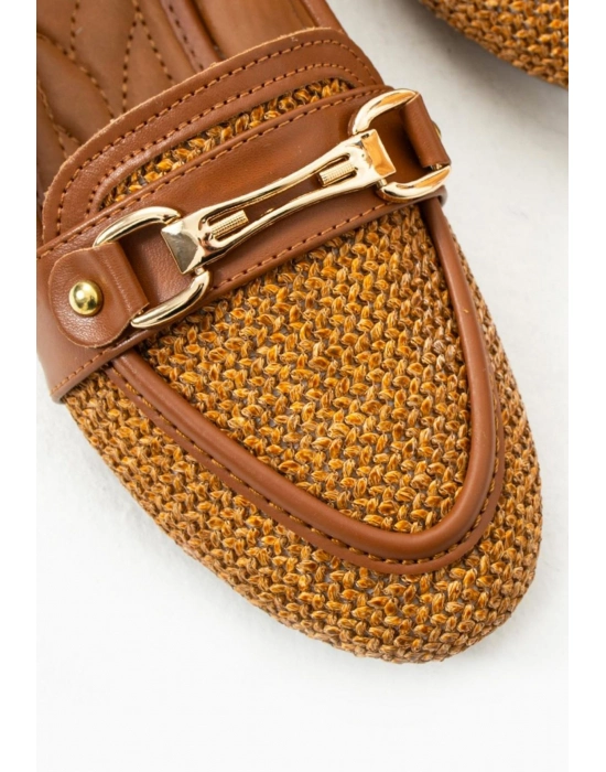 Rain Taba Cilt Babet Ayakkabı - Bamido