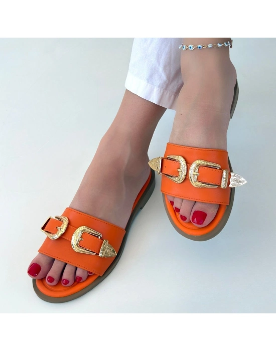 Sene Turuncu Cilt Terlik - Bamido