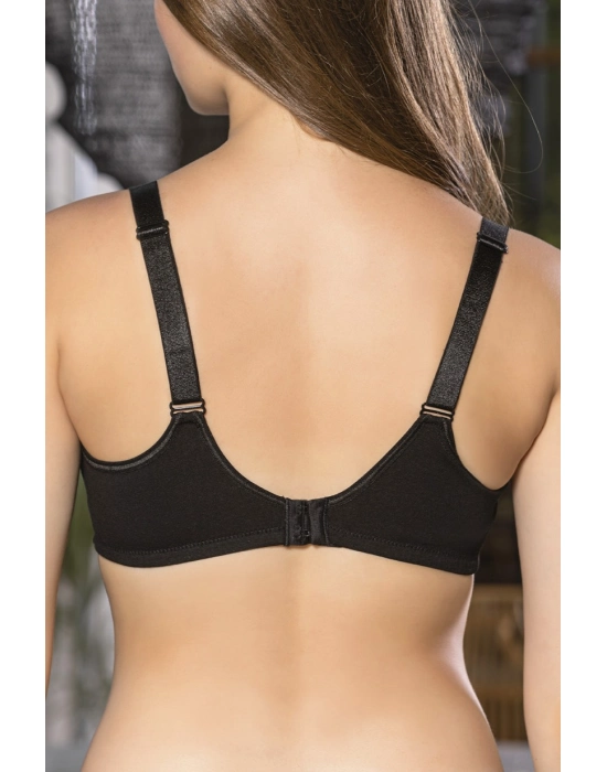 Siyah Anne İçin Konforlu Emzirme Sütyeni,pamuklutelsiz,süngersiz, Mom Bra