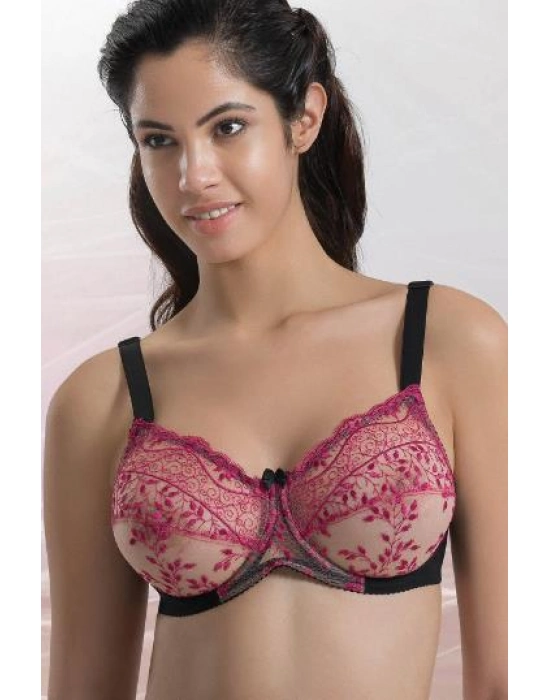 Siyah Bordo Mı Emay 148 B Balenli Toparlayıcı Sütyen