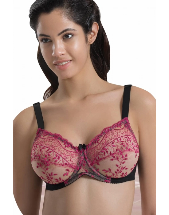 Siyah Bordo Mı Emay 148 C Balenli Toparlayıcı Sütyen