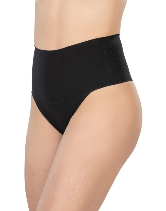 Siyah Mı 2806 Lazer Kesim Yüksek Bel İz Yapmaz String