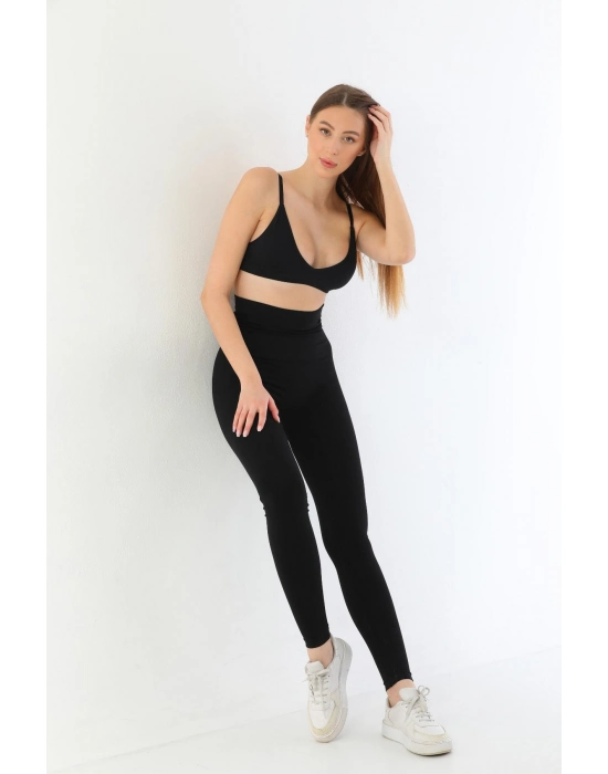 Siyah Mı 3904 Göğüs Altı Yüksek Bel Toparlayıcı Tayt