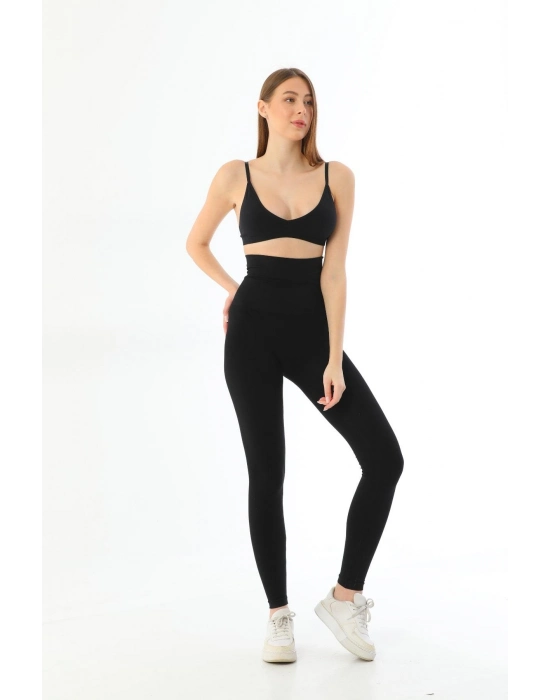 Siyah Mı 3904 Göğüs Altı Yüksek Bel Toparlayıcı Tayt