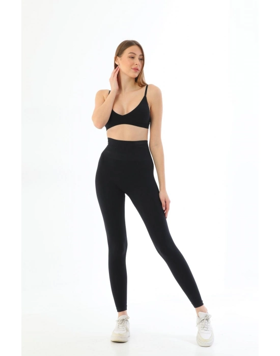 Siyah Mı 3905 Yüksek Bel Toparlayıcı Tayt