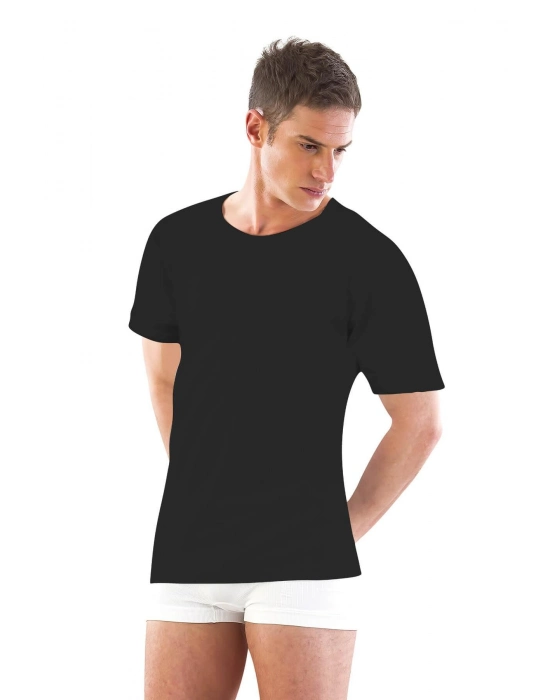 Siyah Mı Emay 12350 R Yarım Kol Erkek Atlet