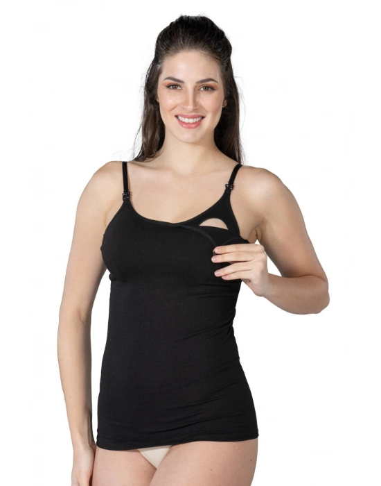 Siyah Mı Emay 1414 Modal Cotton Emzirme Atlet