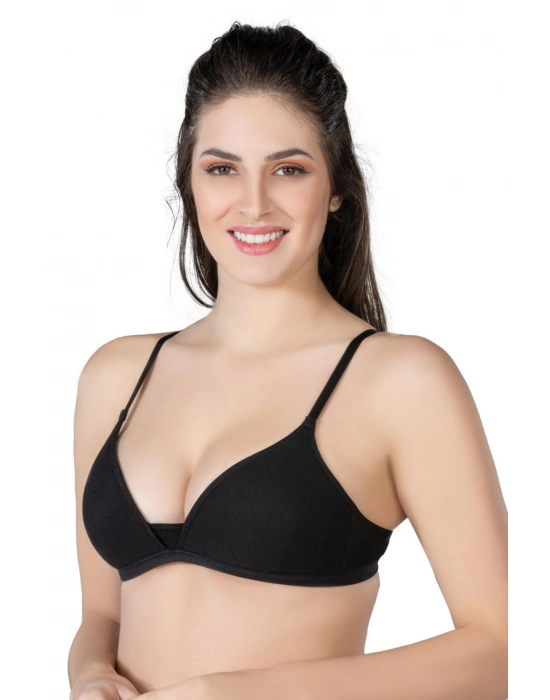 Siyah Mı Emay 1417 Modal Cotton Kaplı Sütyen