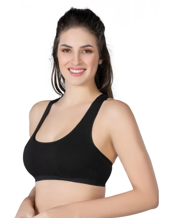 Siyah Mı Emay 1424 Modal Cotton Sporcu Büstiyer