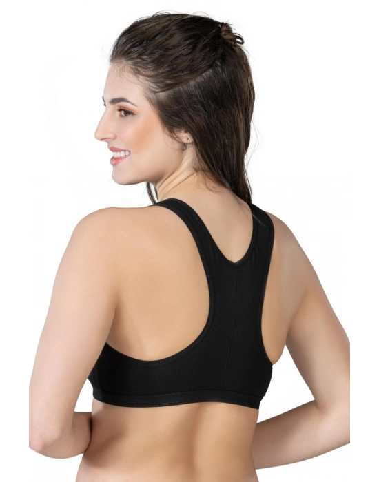 Siyah Mı Emay 1424 Modal Cotton Sporcu Büstiyer