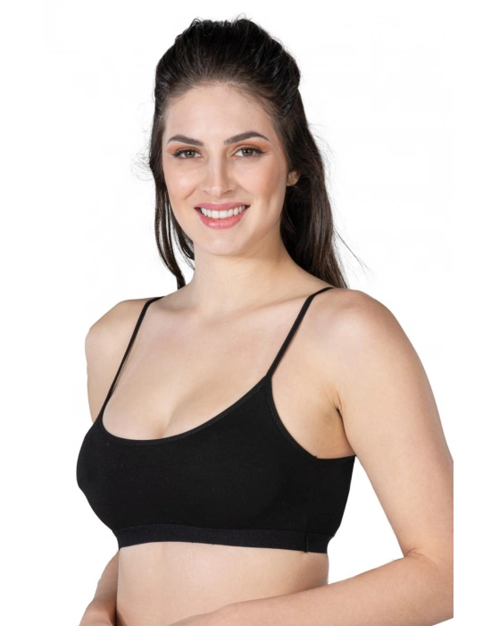 Siyah Mı Emay 1425 Modal Cotton Pedli Büstiyer