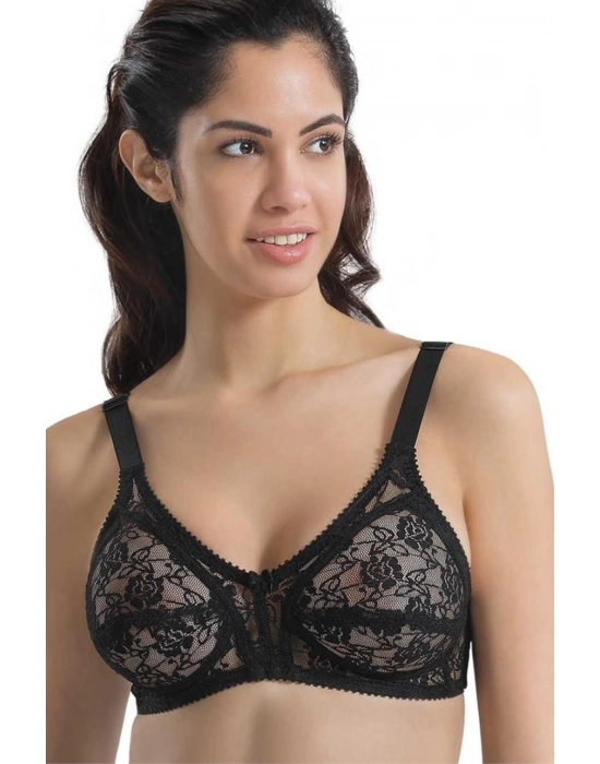 Siyah Mı Emay 145 D Dantelli Toparlayıcı Sütyen