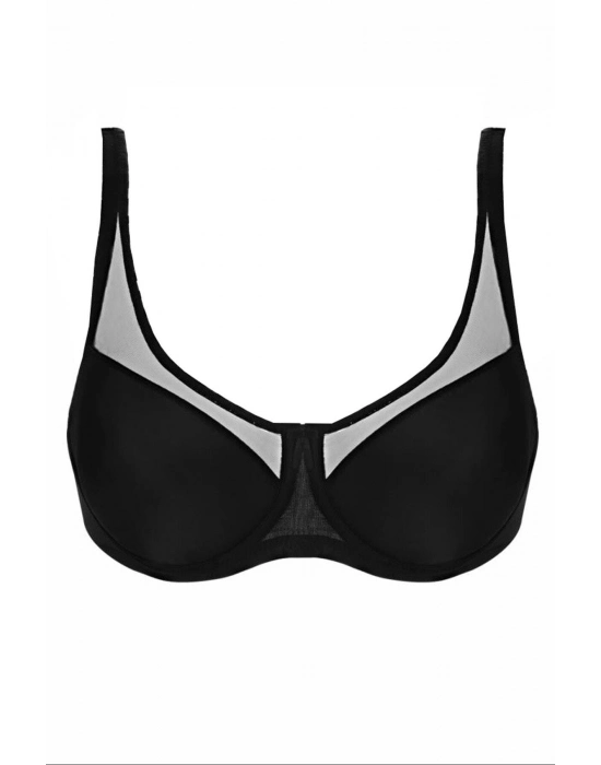 Siyah Mı Emay 167b Pedli Tül Toparlayıcı Sütyen