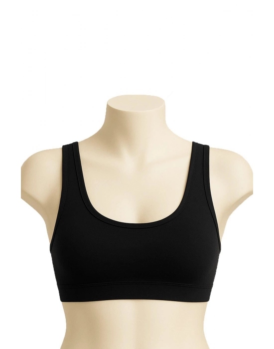 Siyah Mı Emay 1817 6'lı Pedli Sporcu Sütyen