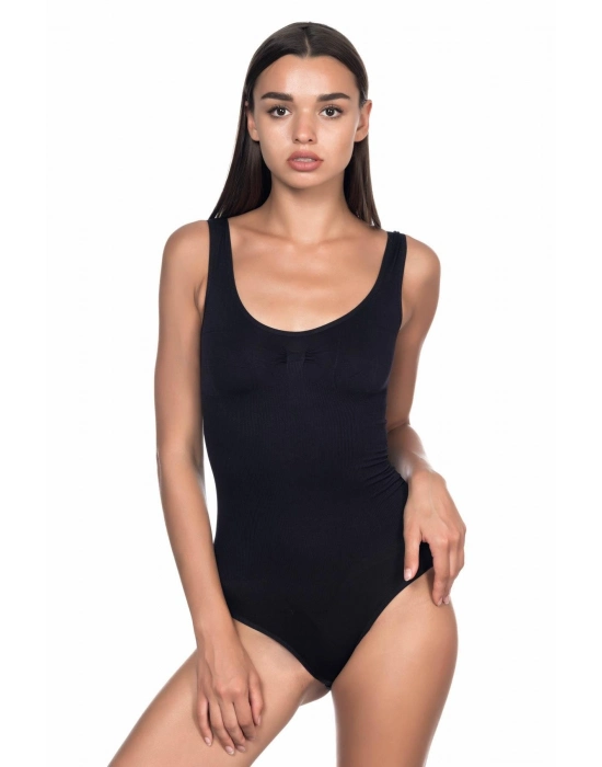 Siyah Mı Emay 1924 Soft Kalın Askıllı Çıtçıtlı Body