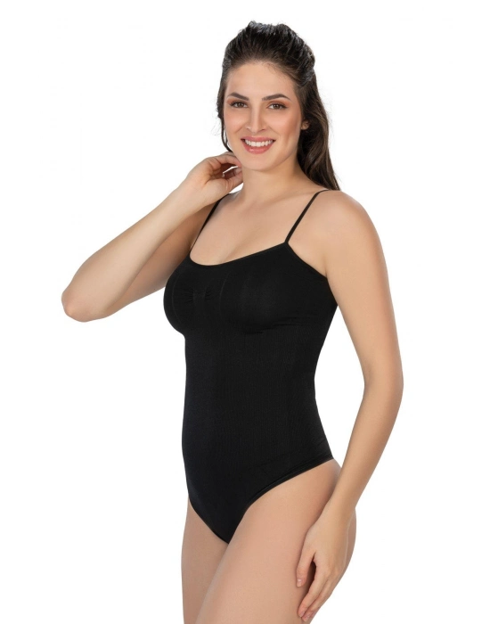 Siyah Mı Emay 1927 İp Askıllı Ripli String Body