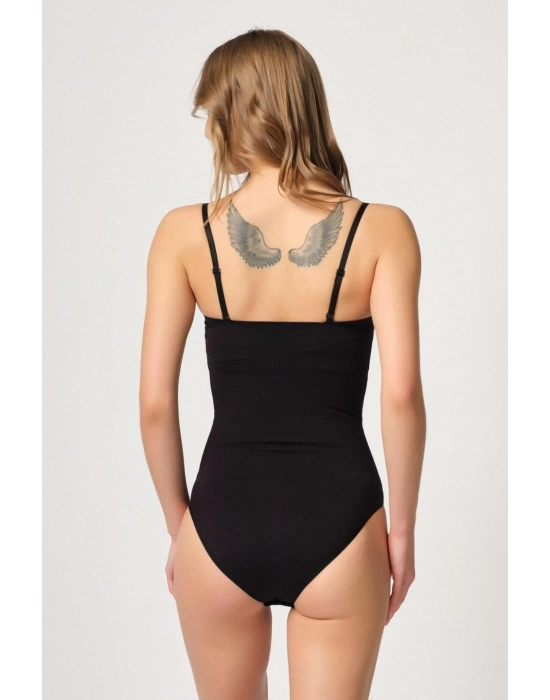 Siyah Mı Emay 2043 Göğsü Açık Agraflı Body Korse