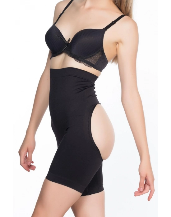 Siyah Mı Emay 2063 Popo Açık Paçalı Korse