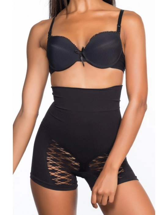 Siyah Mı Emay 2064 Popo Açık Fantezi Boxer Korse