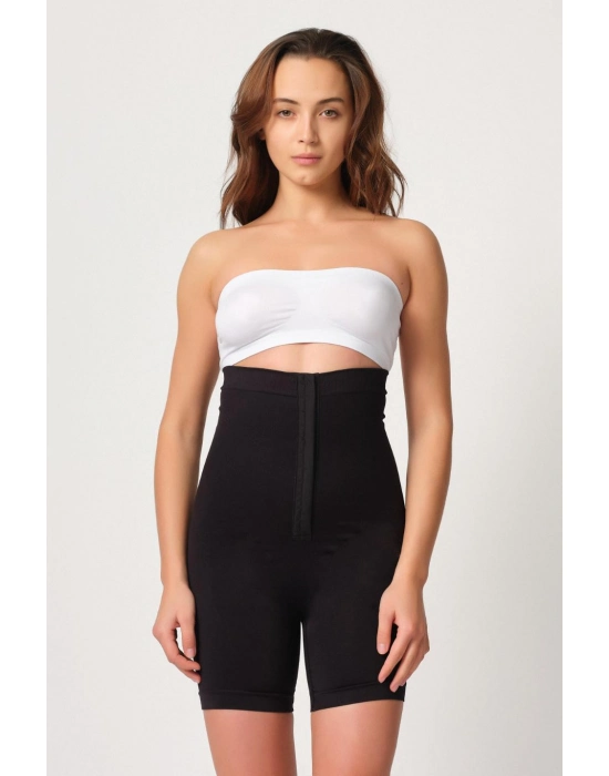 Siyah Mı Emay 2087 Önden Agraflı Paçalı Korse