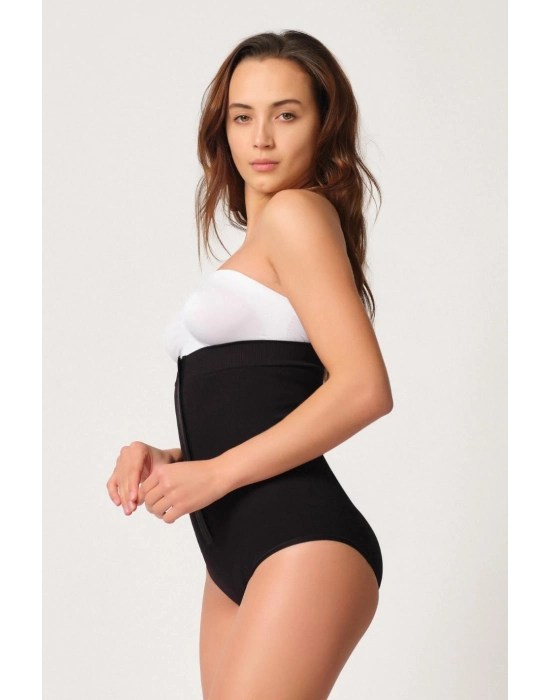 Siyah Mı Emay 2088 Önden Agraflı Slip Korse