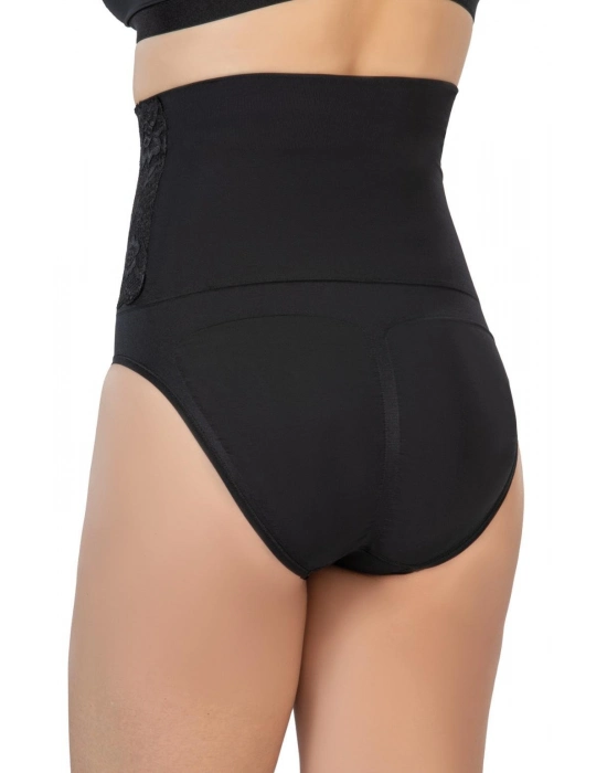 Siyah Mı Emay 2090 Önü Dantelli Yüksek Bel Slip Korse