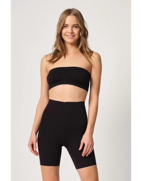 Siyah Mı Emay 2707 Lazer Yüksek Bel Paçalı Korse