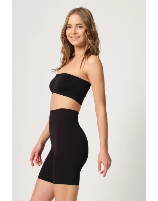 Siyah Mı Emay 2707 Lazer Yüksek Bel Paçalı Korse