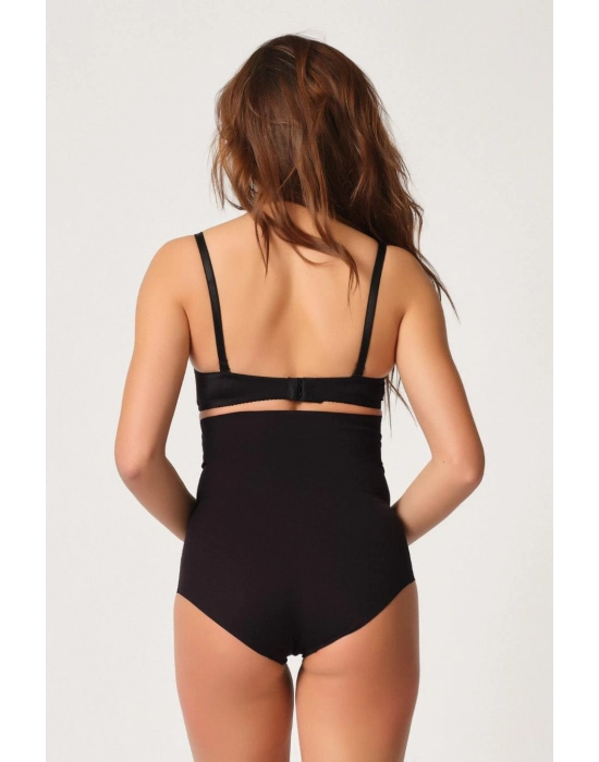 Siyah Mı Emay 2708 Lazer Yüksek Bel Kesim Slip Korse