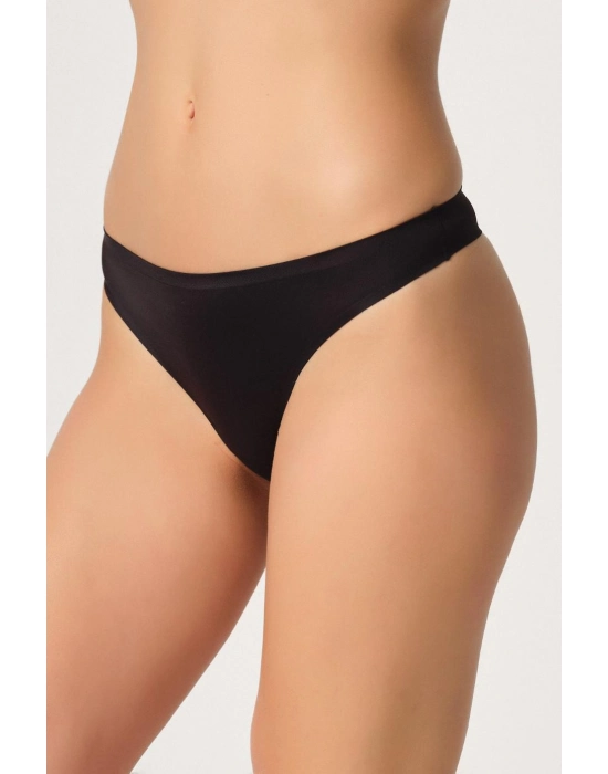 Siyah Mı Emay 2802 Yapıştırma Lazer Kesim String Külot