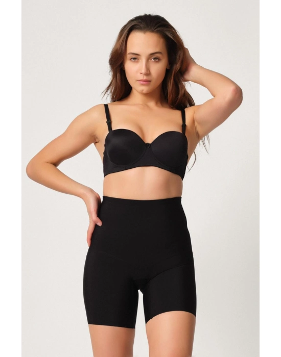 Siyah Mı Emay 2816 Yüksek Bel Boxer Lazer Korse