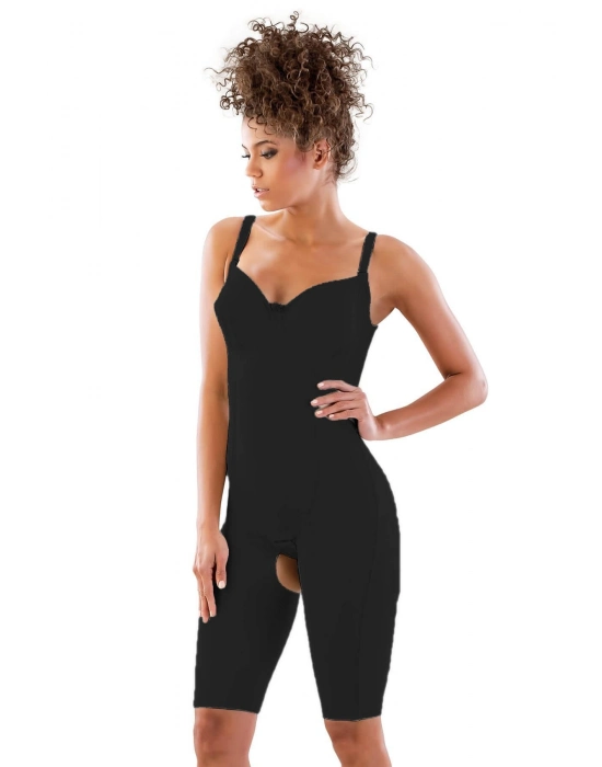 Siyah Mı Emay 2822 Balen Sütyenli Paçalı Boy Lazer Korse