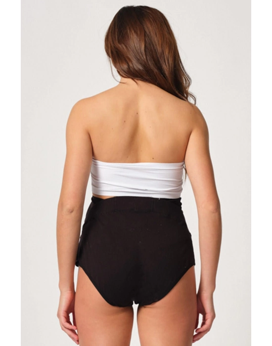 Siyah Mı Emay 2825 Cotton Hamile Karın Destekleyici Slip Korse