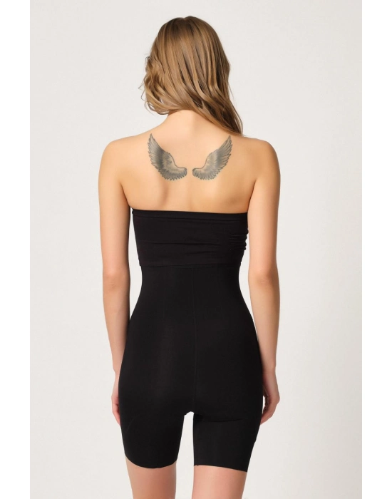 Siyah Mı Emay 2832 Yüksek Bel Balen Destekli Agraflı Lazer Korse