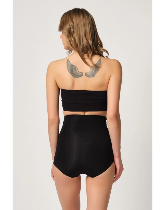 Siyah Mı Emay 2842 Lazer Dantelli Slip Korse