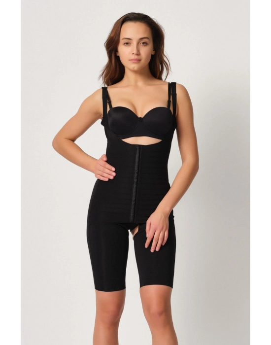 Siyah Mı Emay 2915 Agraflı Yelek Karyoka Destekli Boy Korse