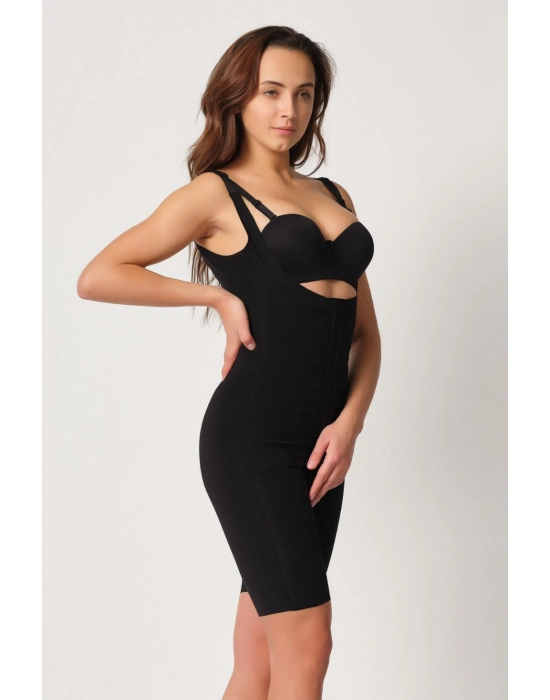 Siyah Mı Emay 2915 Agraflı Yelek Karyoka Destekli Boy Korse